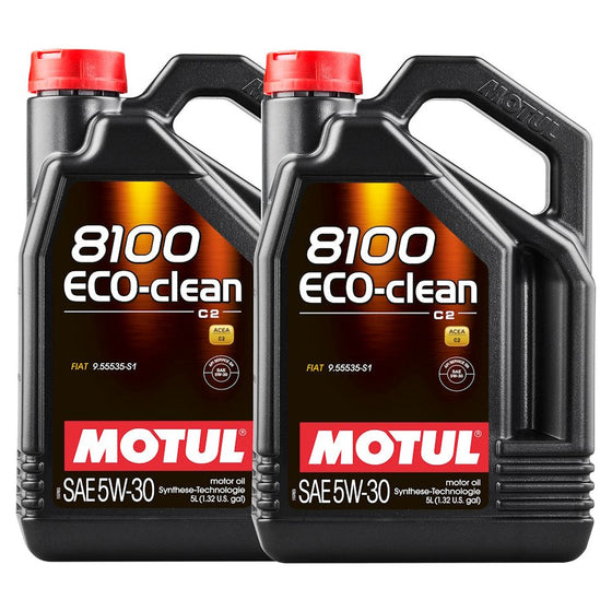5W30 C2 Fully Synthetic Engine Motor Oil Toyota Honda Motul 8100 Eco-Clean 101545