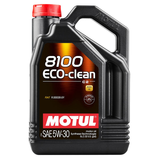 5W30 C2 Fully Synthetic Engine Motor Oil Toyota Honda Motul 8100 Eco-Clean 101545