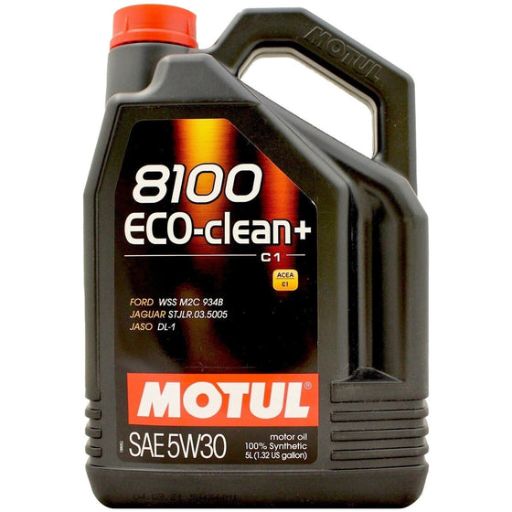Motul 8100 Eco-Clean+ 5w-30 5w30 Fully Synthetic Car Engine Oil 1L 101584