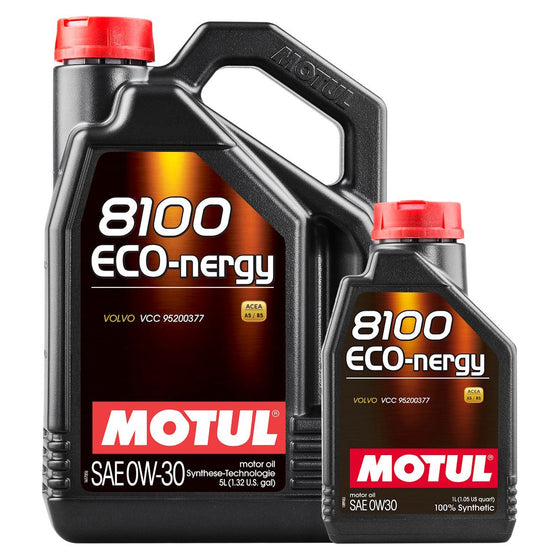 Motul 8100 Eco-Nergy 0W30 A5/B5 Fully Synthetic Engine Motor Oil Volvo Land Rover Honda 102794