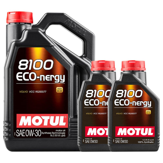 Motul 8100 Eco-Nergy 0W30 A5/B5 Fully Synthetic Engine Motor Oil Volvo Land Rover Honda 102794