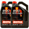 Motul 8100 Eco-Clean 0w-30 0w30 Fully Synthetic Car Engine Oil 102889