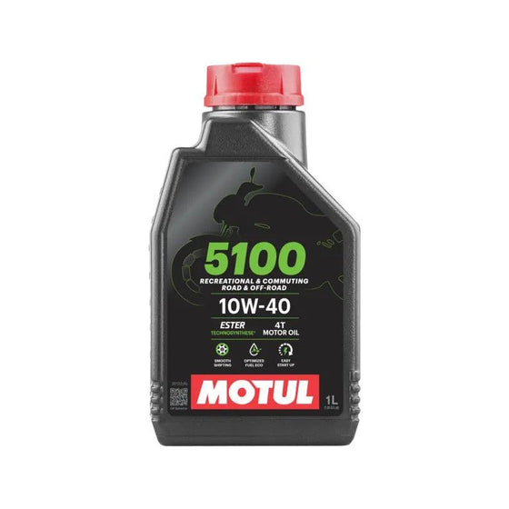 Motul 5100 4T 10W40 Motorcycle Oil 1L API SP JASO MA2 104068