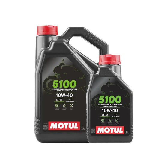 Motul 5100 4T 10W40 Motorcycle Oil 1L API SP JASO MA2 104068