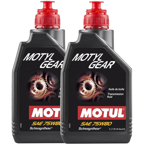 Motul Caja de cambios Motylgear 75W80 Aceite para engranajes Technosynthese semisintético 1L 105782