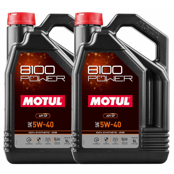 Motul 5W40 ESTER 8100 Power High Performacne Fully Synthetic Engine Oil 111809