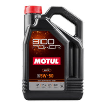  MOTUL 5W50 ESTER 8100 POWER HIGH PERFORMANCE FULLY SYNTHETIC ENGINE OIL 111812