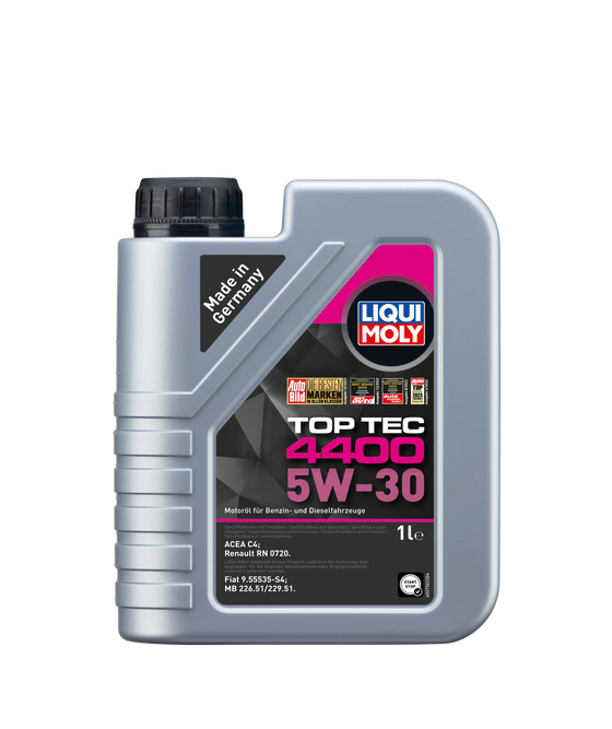 Liqui Moly Top Tec 4400 SAE 5W30 Renault Engine Oil ACEA C4 2322