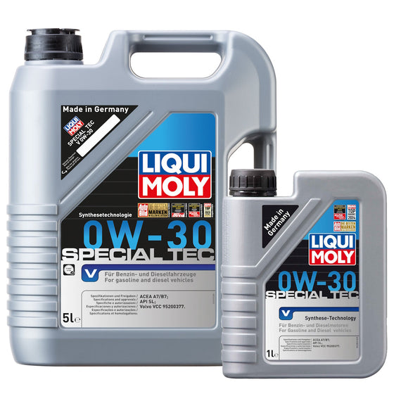 Liqui Moly Special Tec V SAE 0W30 Volvo Engine Oil ACEA A7/B7 2853
