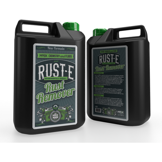 RUST-E Rust Remover Liquid Solution Removes Metal Oxides Water Soluble