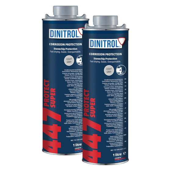 DINITROL 447 GREY RUBBER BASED RUST PROOFING STONE CHIP 1 LITRE 1102401