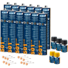  12 x DINITROL 501 KIT DE MONTAJE DE PARABRISAS DE CURADO RÁPIDO SELLADOR DE PEGAMENTO ADHESIVO OEM DIN45