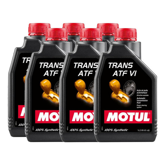 Motul ATF VI Fully Synth Automatic Transmission Power Steering Fluid 1L 105774