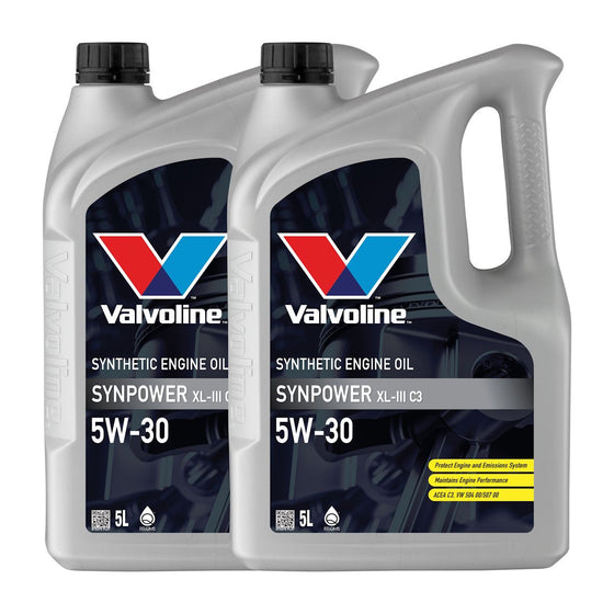 Valvoline 5W30 SYNPOWER XL-III C3 SYNTHETIC ENGINE OIL BMW VW MB PORSCHE Approved 872375