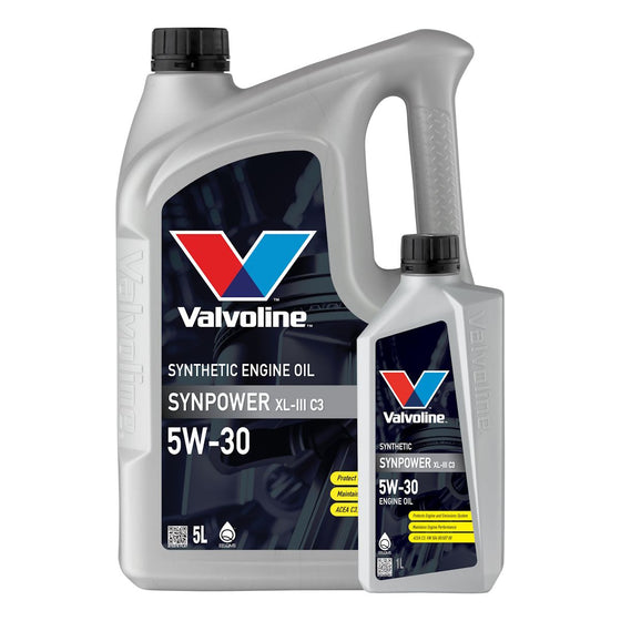 Valvoline 5W30 SYNPOWER XL-III C3 SYNTHETIC ENGINE OIL BMW VW MB PORSCHE Approved 872375