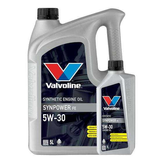 Valvoline 5W30 SYNPOWER FE A7/B7 A5/B5 SYNTHETIC ENGINE OIL FE Ford Jaguar Land Rover Approved 872552