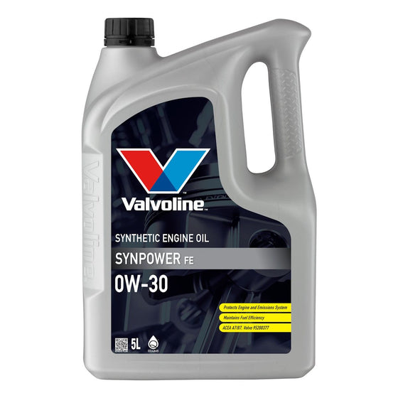 Valvoline 0W30 Synpower FE SAE Synthetic Engine Oil Volvo Approved ACEA A5 B5 A7 B7 874310