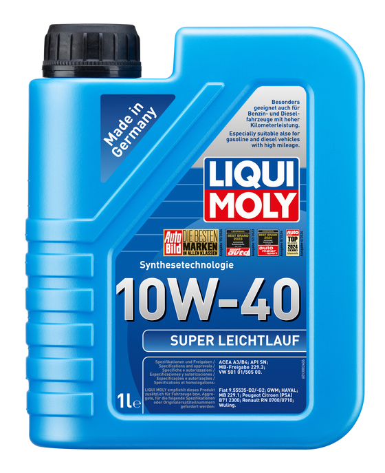 Liqui Moly Super Leicht­lauf 10W-40 Synthetic Technology Engine Oil 9505