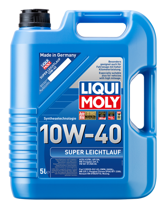 Liqui Moly Super Leicht­lauf 10W-40 Synthetic Technology Engine Oil 9505