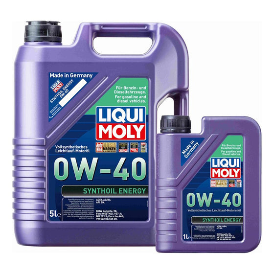 Liqui Moly 0W40 Synthoil Energy BMW-LL MB VW PORSCHE FORD Engine Oil 9515