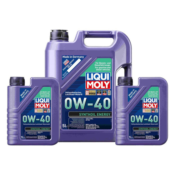 Liqui Moly 0W40 Synthoil Energy BMW-LL MB VW PORSCHE FORD Engine Oil 9515