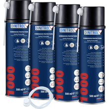  DINITROL 1000 CERA TRANSPARENTE PARA CAVIDADES 500ml 4x Aerosol + BOQUILLA DE EXTENSIÓN SIMILAR 3125 1107601 DIN11