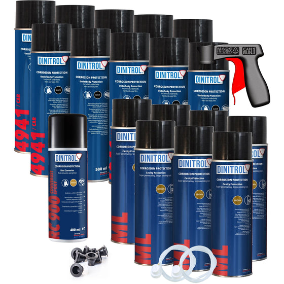 KIT DE AEROSOL DE CERA PARA CAVIDADES ANTIÓXIDO DINITROL PARA COCHE GRANDE LAND ROVER GRANADA DIN31
