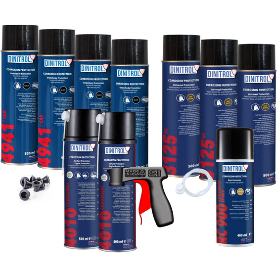KIT DE AEROSOL ANTIÓXIDO DE CERA PARA CAVIDAD CONVERTIDOR DE ÓXIDO DINITROL MAZDA MX5 DIN32