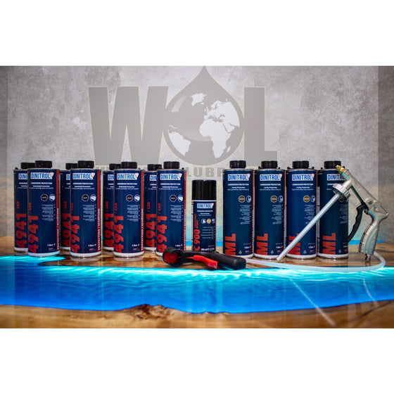 DINITROL Kit completo para bajos RC900 ML Cavity Wax 4941 Pintura para bajos Coche 4x4 DIN52 