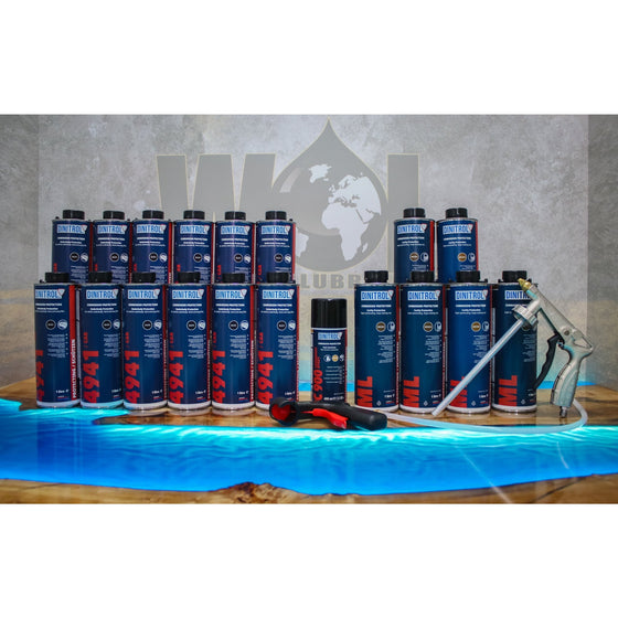 DINITROL Kit completo para bajos RC900 ML Cera para cavidades 4941 Recubrimiento para bajos LWB VAN DIN53 