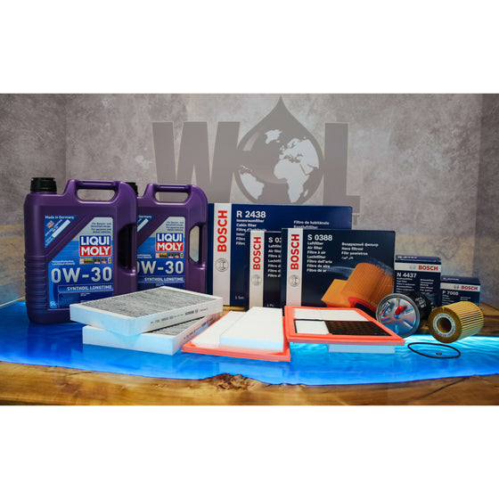 Mercedes Benz W221 S-class s320 BOSCH FILTERS LIQUI MOLY ENGINE OIL MB01