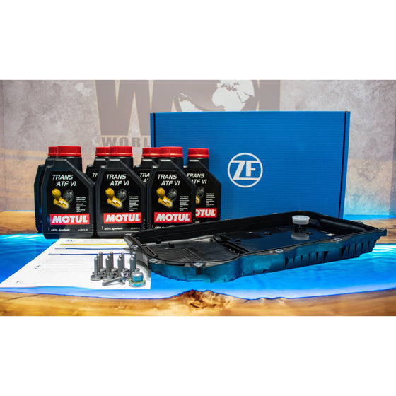 8HP 8 SPEED ZF TRANSMISSION GEARBOX SUMP FILTER OE 7L OIL SERVICE KIT SERVICE04