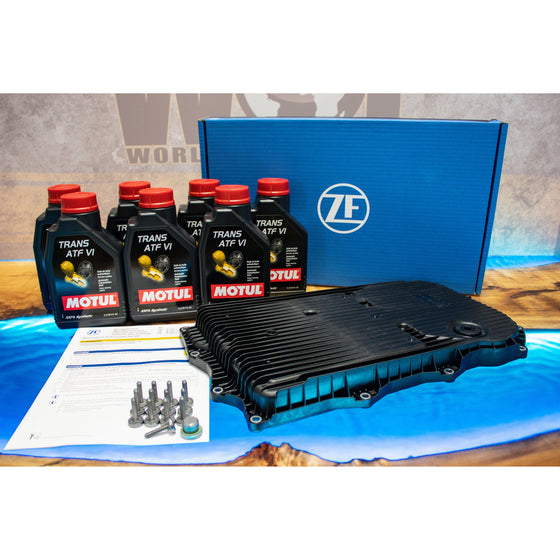8HP 8 SPEED ZF TRANSMISSION GEARBOX SUMP FILTER OE 7L OIL SERVICE KIT SERVICE04