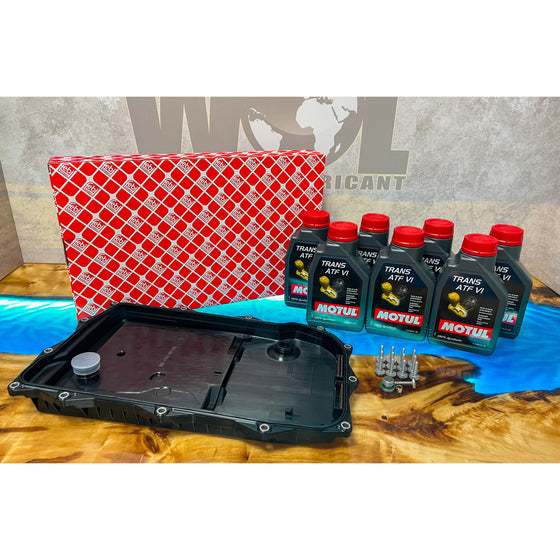 8HP 8 SPEED ZF TRANSMISSION GEARBOX SUMP FILTER OE 7L OIL SERVICE KIT SERVICE04