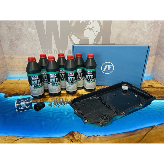 8HP 8 SPEED ZF TRANSMISSION GEARBOX SUMP FILTER OE 7L OIL SERVICE KIT SERVICE04