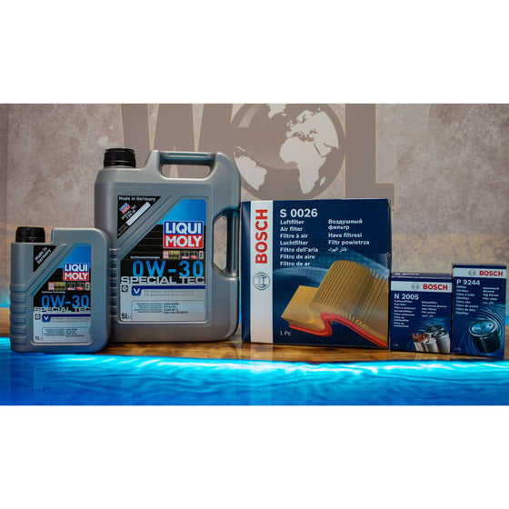 VOLVO XC 90 XC90 2.4 D5 BOSCH FILTER LIQUI MOLY ENGINE OIL V01