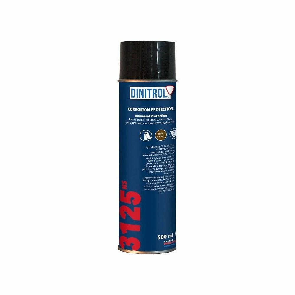 Dinitrol 3125 HS Rust Proofing Cavity Wax 500ML Car Aerosol Dark Brown 1150501 - World of Lubricant