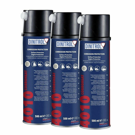 DINITROL 4010 HIGH TEMPERATURE RUST PROOFING ENGINE COATING WAX 500ML AEROSOL 1125001 - World of Lubricant