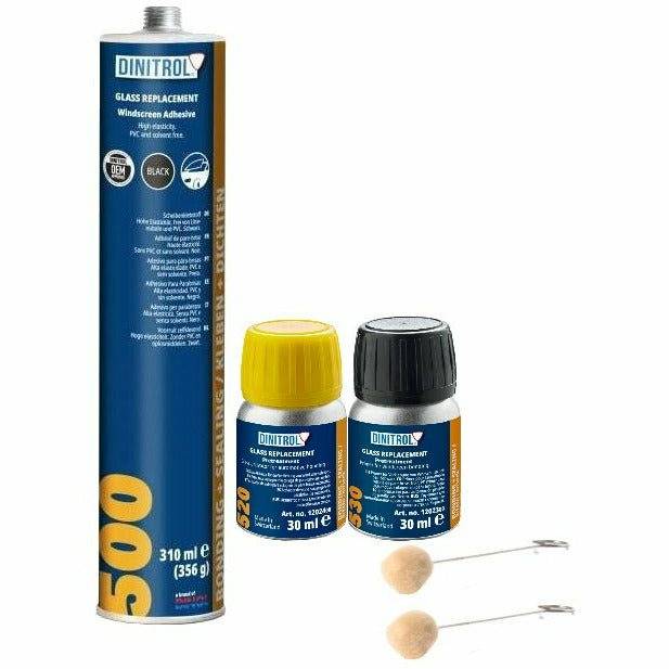 DINITROL 500 520 530 WINDSCREEN FITTING KIT BONDING ADHESIVE GLUE SEALANT GLASS 1206101 1202400 1202300 - World of Lubricant