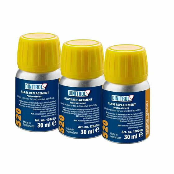 DINITROL 520 WINDSCREEN FITTING ADHESIVE GLUE 30ML CLEANER ACTIVATOR 1202400 - World of Lubricant