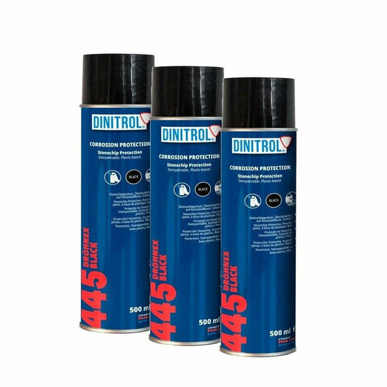 Dinitrol Drohnex 445 Stone Chip Corrosion Protection Black 500ML Aerosol 1104501 - World of Lubricant