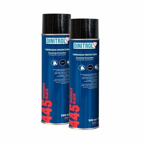 Dinitrol Drohnex 445 Stone Chip Corrosion Protection Black 500ML Aerosol 1104501 - World of Lubricant