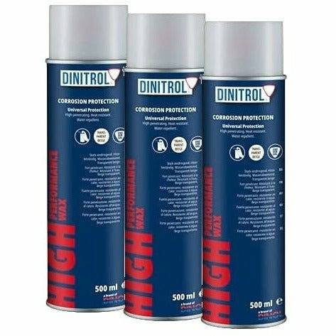 Dinitrol High Performance Underbody Wax Clear 500ml Aerosol Rust Proofing 1152601 - World of Lubricant