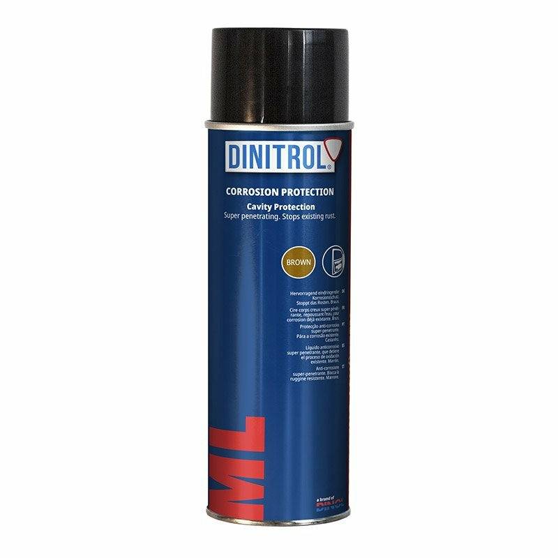 Dinitrol ML Brown Cavity Wax 500ML Penetrator Rust Proofing Aerosol 1107101 - World of Lubricant