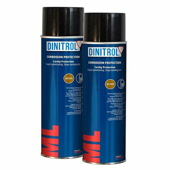 Dinitrol ML Brown Cavity Wax 500ML Penetrator Rust Proofing Aerosol 1107101 - World of Lubricant