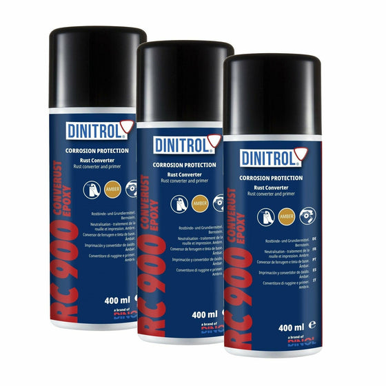 Dinitrol RC 900 Rust Converter Primer 400ML Aerosol Protection New Label 1100801 - World of Lubricant