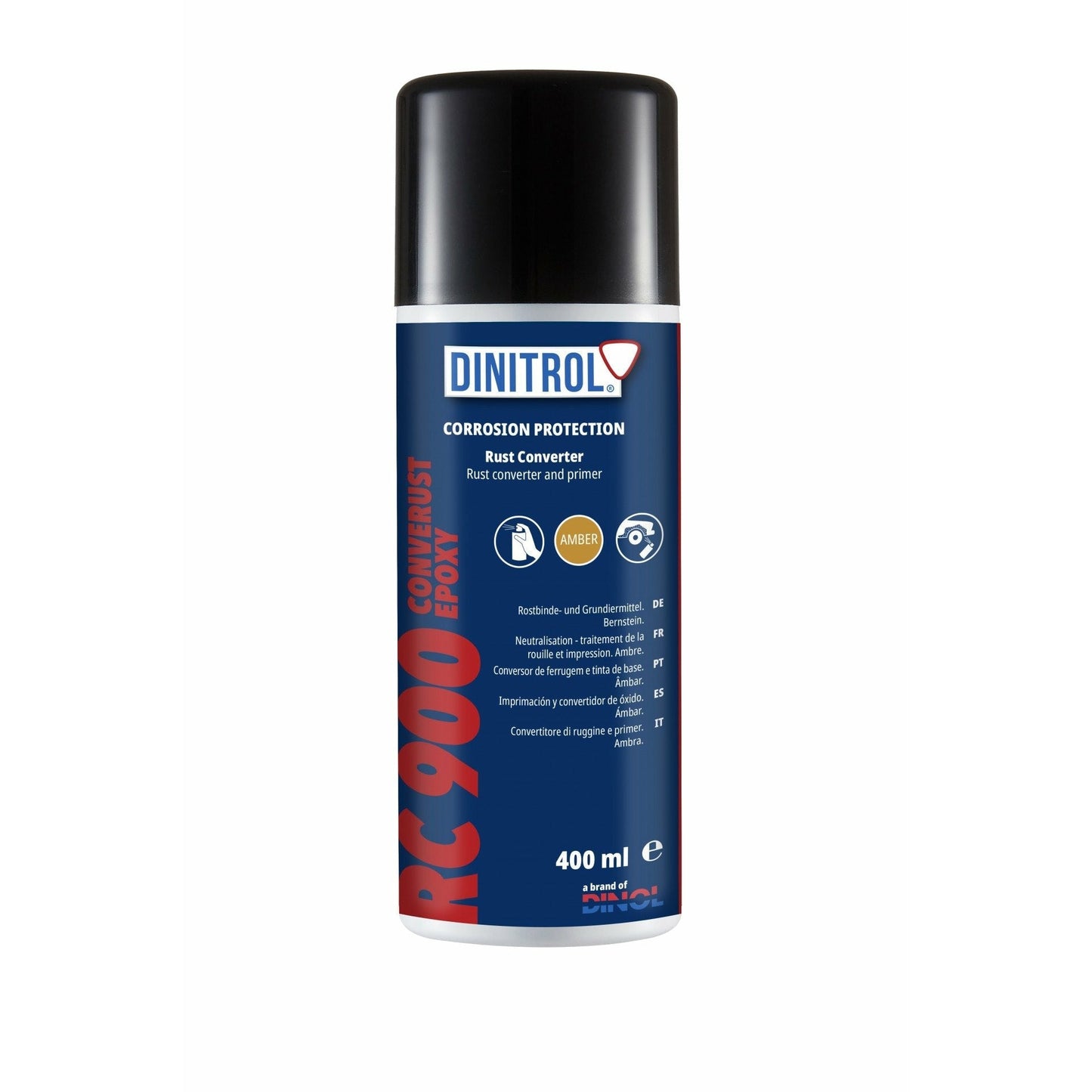 Dinitrol RC 900 Rust Converter Primer 400ML Aerosol Protection New Label 1100801 - World of Lubricant