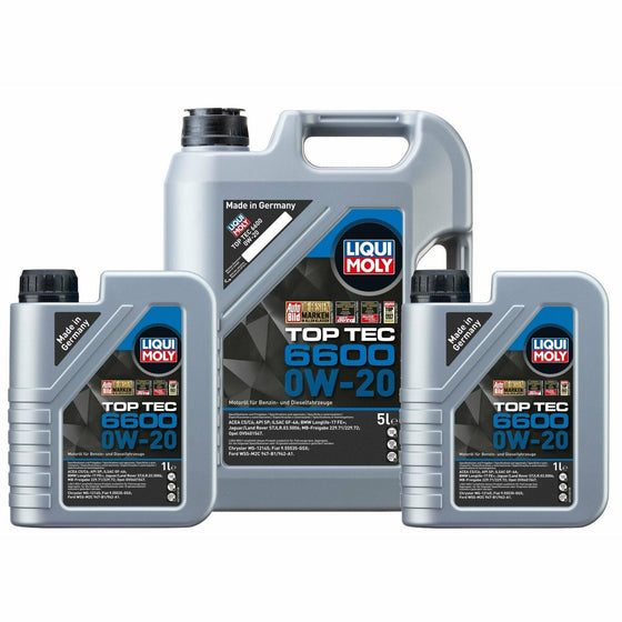 Liqui Moly 0W20 Synthetic Engine Oil Top Tec 6600 BMW Ford MB Opel ACEA C5 21411 - World of Lubricant
