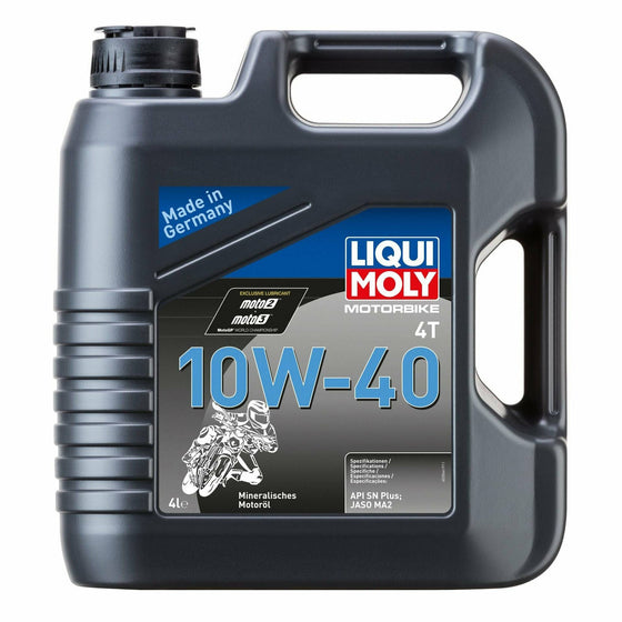 Liqui Moly 10W40 4Stroke 4T Motorbike Engine Oil API SN PLUS JASO MA2 3046 - World of Lubricant