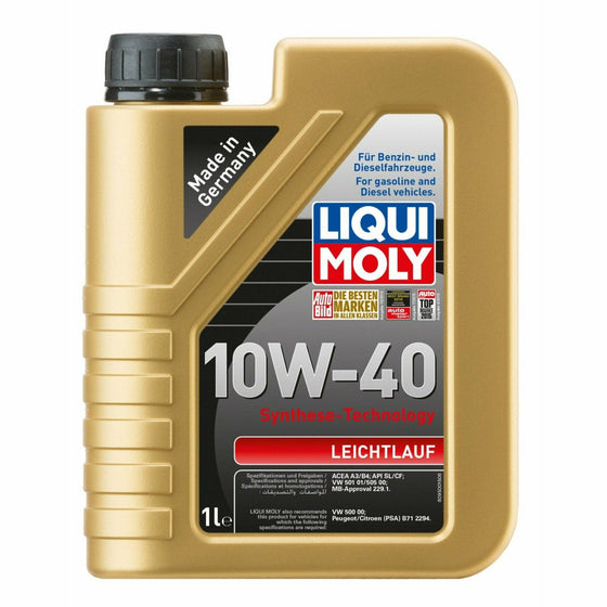 LIQUI MOLY 10W40 Engine Oil Smooth Running ACEA A3 B4 API SL VW MB 9502 - World of Lubricant